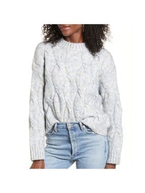 4SI3NNA Cable Crop Sweater